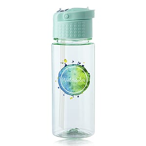 17 oz. Transparent Plastic Water Bottle with Carrying Handle