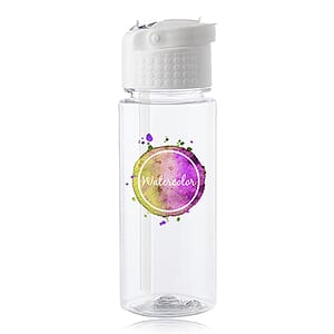 17 oz. Transparent Plastic Water Bottle with Carrying Handle