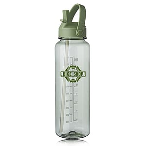 40 oz. Stella Plastic Water Bottle with Measurements