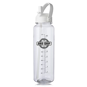 40 oz. Stella Plastic Water Bottle with Measurements