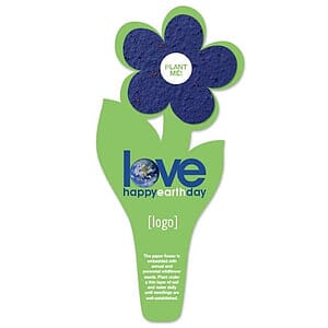 Seed Paper Flower Bookmark