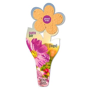 Seed Paper Flower Bookmark