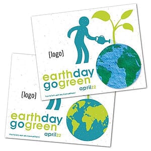Seed Paper Shape Postcard