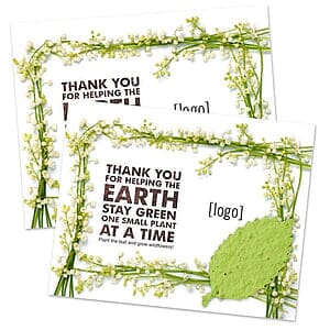 Seed Paper Shape Postcard