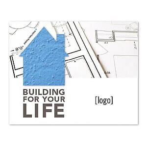 Seed Paper Shape Postcard