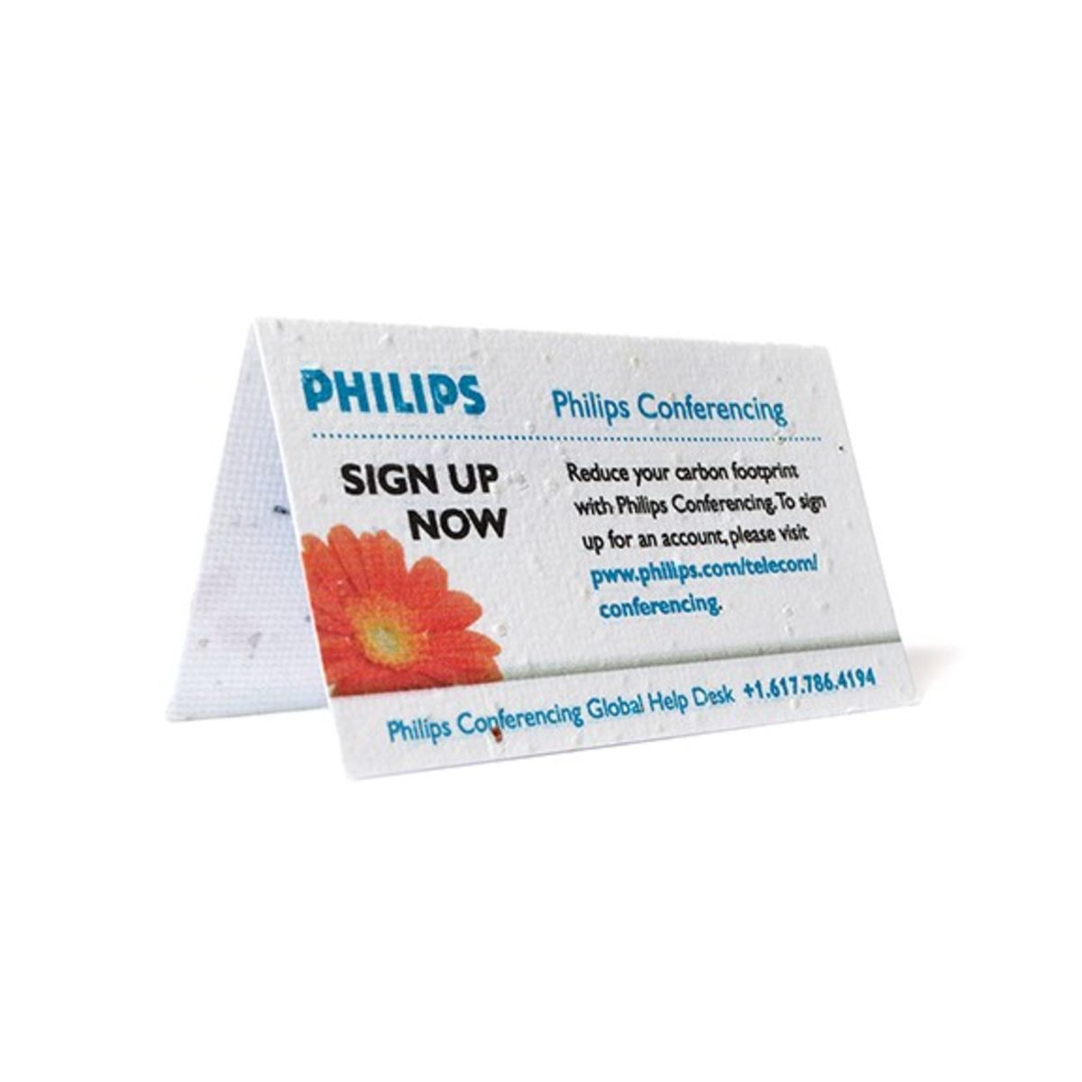 Seed Paper Folding Business Card, Value (PSB2)