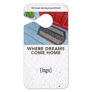 Seed Paper Door Hanger