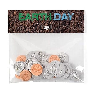 Earth Day Seed Coin Cello Pack