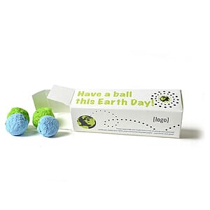 Earth Day Cardstock Gift Box with 4 Bombs inside