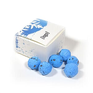 Cardstock Holiday Gift Box with 6 Bombs inside