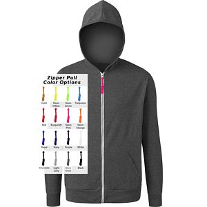 Custom Zipper Pull Triblend Hoodie