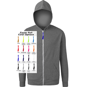 Custom Zipper Pull Triblend Hoodie