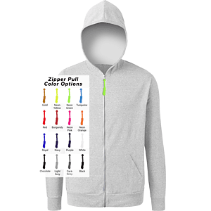 Custom Zipper Pull Triblend Hoodie