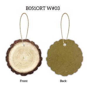 US STOCK 2" Full Color Christmas Ornament - Trunk w/ hemp rope