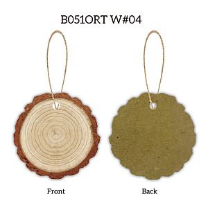 US STOCK 2" Full Color Christmas Ornament - Trunk w/ hemp rope