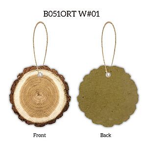 US STOCK 2" Full Color Christmas Ornament - Trunk w/ hemp rope