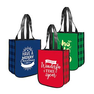 LOW MOQ US STOCK Lulu Lemon Style 130GSM Laminated Tote Bag-CLOSE OUT