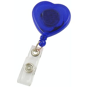 Tradeshow Marketing Heart Shaped Retractable Badge Reels