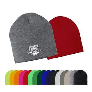 Free Shipping 8" Acrylic Knit Beanie