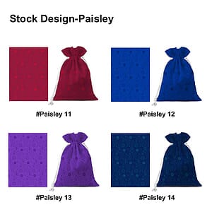 5 Oz. 100% Cotton Full Color Drawstring Pouch Bag