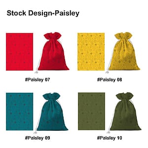 5 Oz. 100% Cotton Full Color Drawstring Pouch Bag