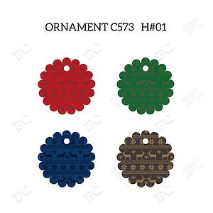 Free Shipping Full Color Christmas Ornament - Flower