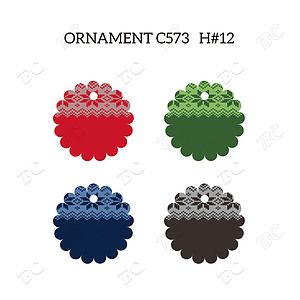 Free Shipping Full Color Christmas Ornament - Flower
