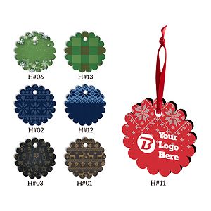 Free Shipping Full Color Christmas Ornament - Flower