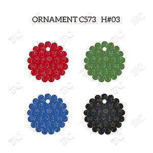 Free Shipping Full Color Christmas Ornament - Flower