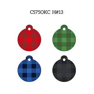 Free Shipping Full Color Christmas Design Key Chain - Round