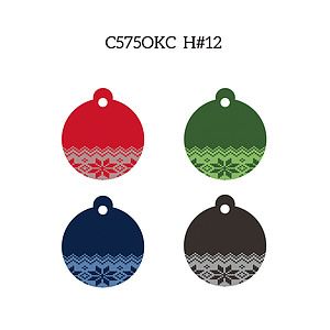 Free Shipping Full Color Christmas Design Key Chain - Round