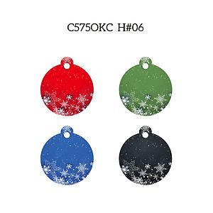 Free Shipping Full Color Christmas Design Key Chain - Round