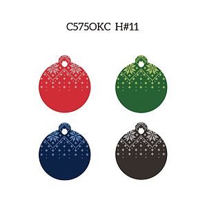 Free Shipping Full Color Christmas Design Key Chain - Round