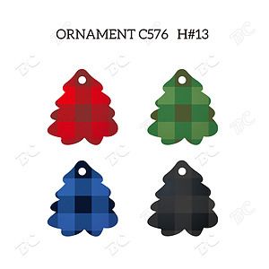 Free Shipping Full Color Christmas Ornament - Tree