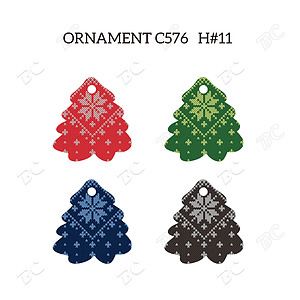 Free Shipping Full Color Christmas Ornament - Tree