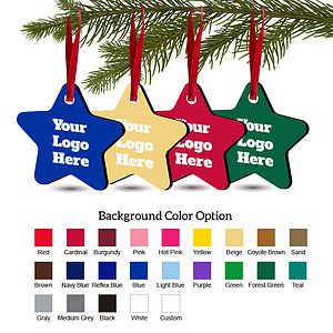 Free Shipping Solid Color Christmas Ornament - Star