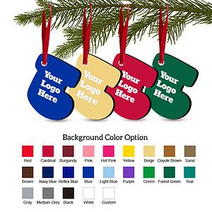 Free Shipping Solid Color Christmas Ornament - Socking