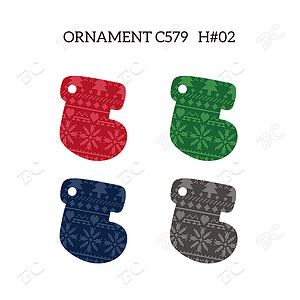 Free Shipping Full Color Christmas Ornament - Socking