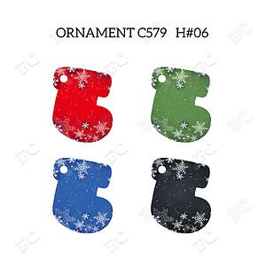 Free Shipping Full Color Christmas Ornament - Socking