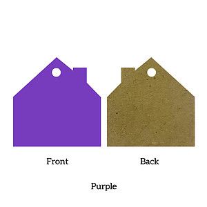 Free Shipping Solid Color Christmas Ornament - House