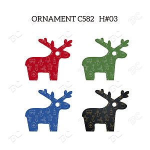Free Shipping Full Color Christmas Ornament - Reindeer