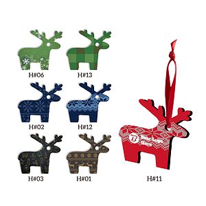 Free Shipping Full Color Christmas Ornament - Reindeer
