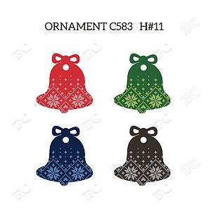 Free Shipping Full Color Christmas Ornament - Bell