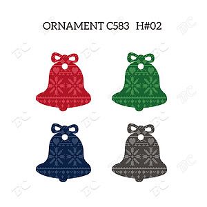 Free Shipping Full Color Christmas Ornament - Bell