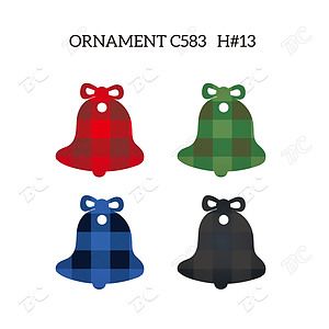 Free Shipping Full Color Christmas Ornament - Bell