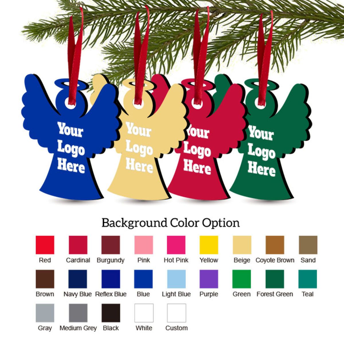 Free Shipping Solid Color Christmas Ornament - Angel