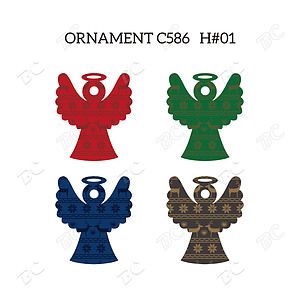 Free Shipping Full Color Christmas Ornament - Angel