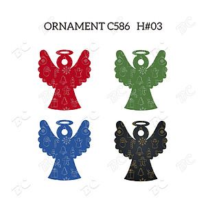 Free Shipping Full Color Christmas Ornament - Angel