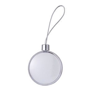3 Clear Round Full Color Aluminum Sheet Ornament