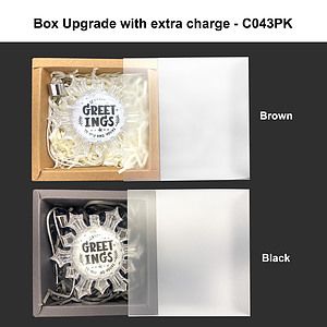 3 Clear Snowflake Full Color Aluminum Sheet Ornament